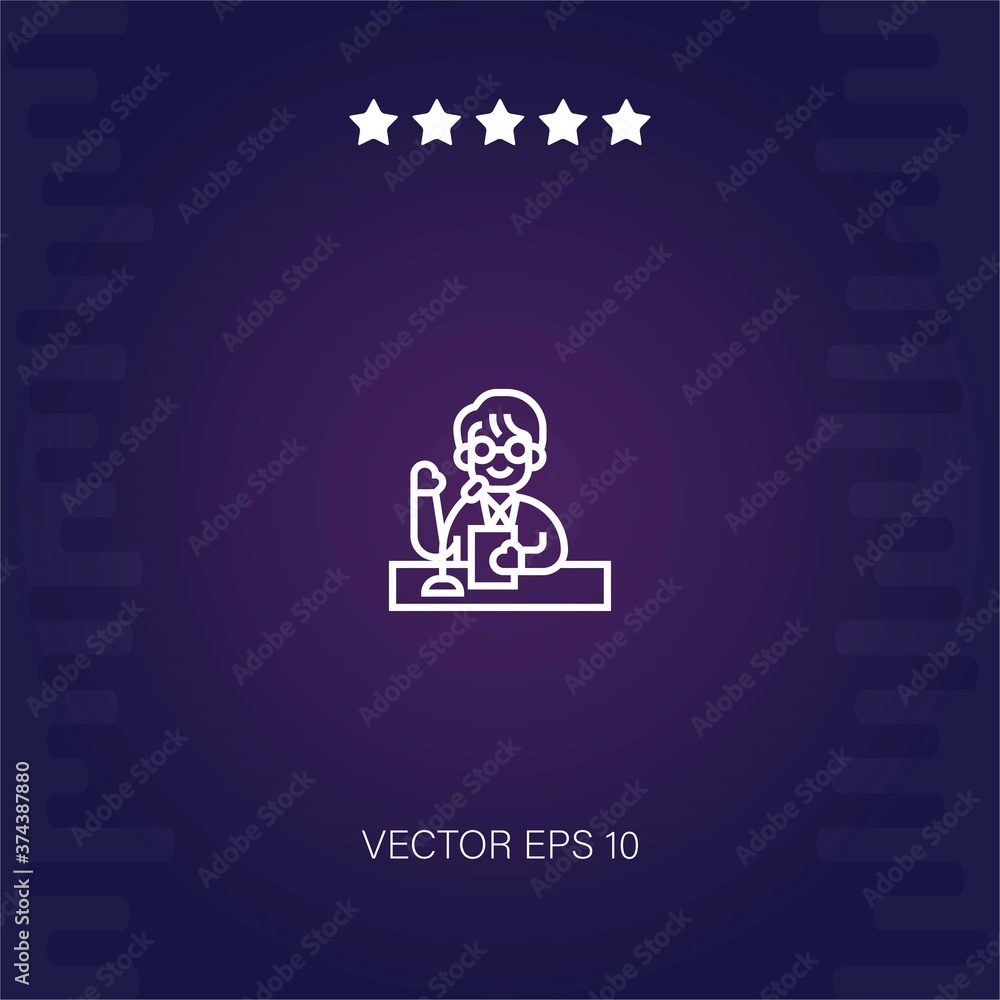chairman vector icon modern illustration chairman vector icon modern illustration