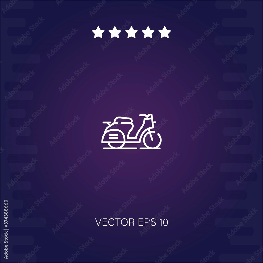 scooter vector icon modern illustration