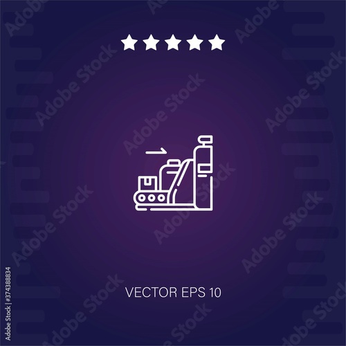 baggage vector icon modern illustration