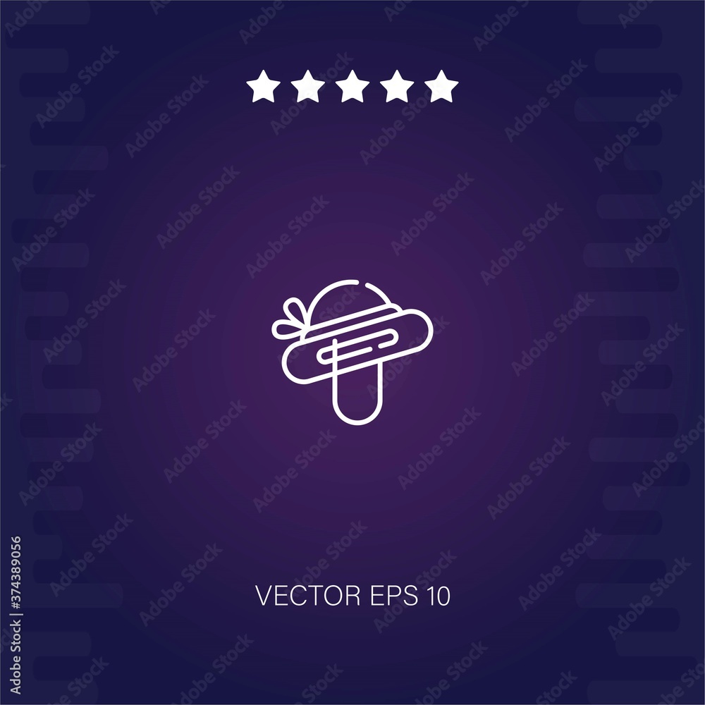 pamela hat vector icon modern illustration pamela hat vector icon modern illustration