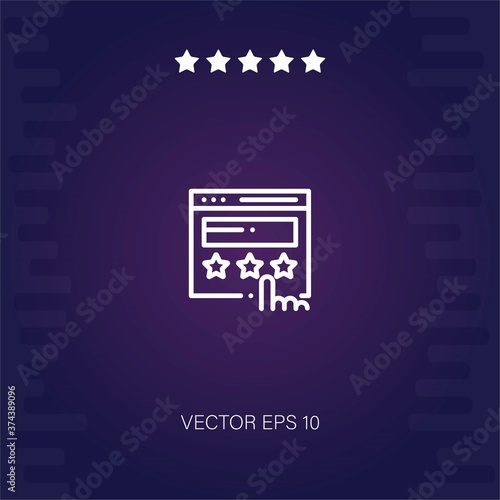 rating vector icon modern illustration