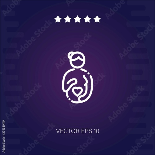 maternity   vector icon modern illustration