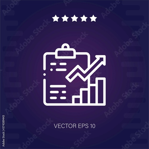 analytics vector icon modern illustration