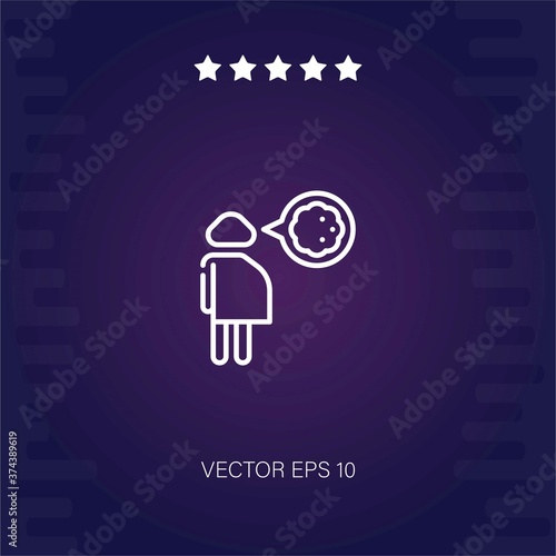 pregnant vector icon modern illustration