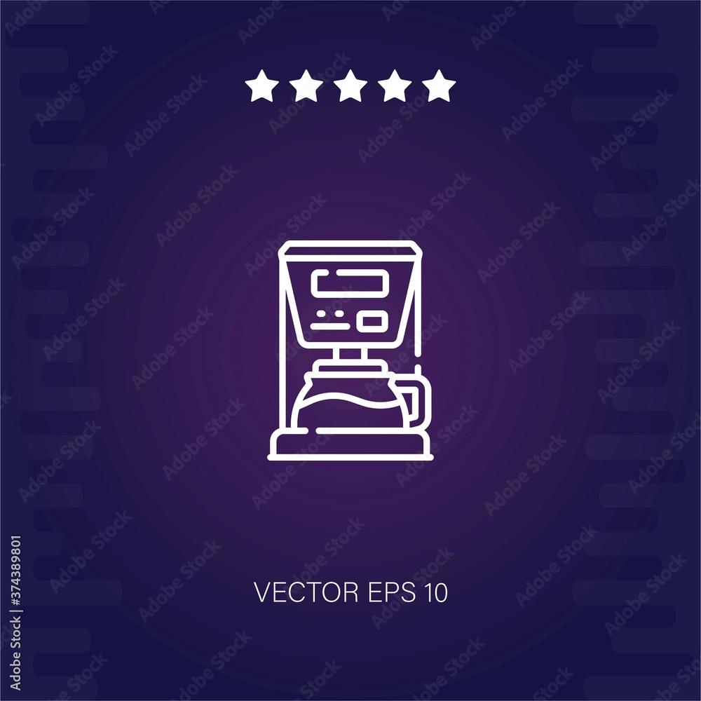 coffee maker vector icon modern illustration coffee maker vector icon modern illustration
