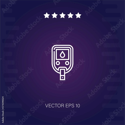 diabetes vector icon modern illustration