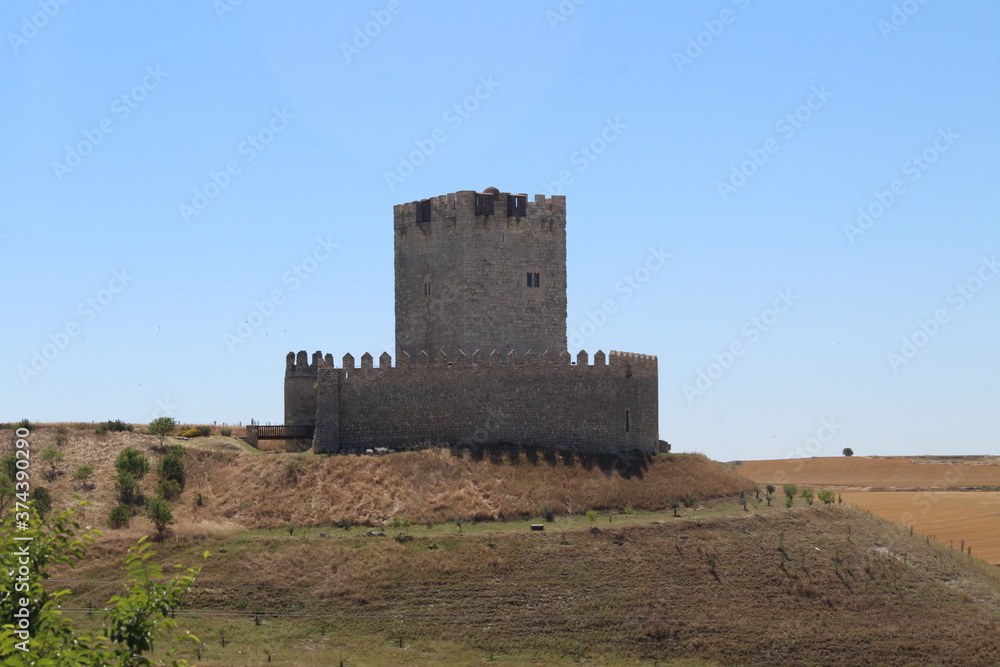 beautiful castle stone ancient medieval tower fort high Spain beautiful castle stone ancient medieval tower fort high Spain