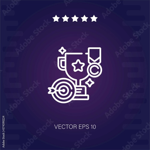 achievement vector icon modern illustration