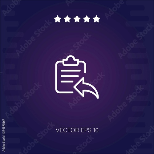 reply vector icon modern illustration