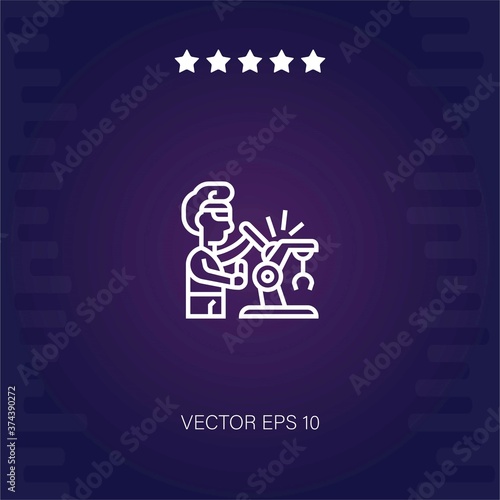 robotic vector icon modern illustration