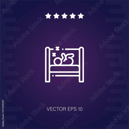 sleep vector icon modern illustration