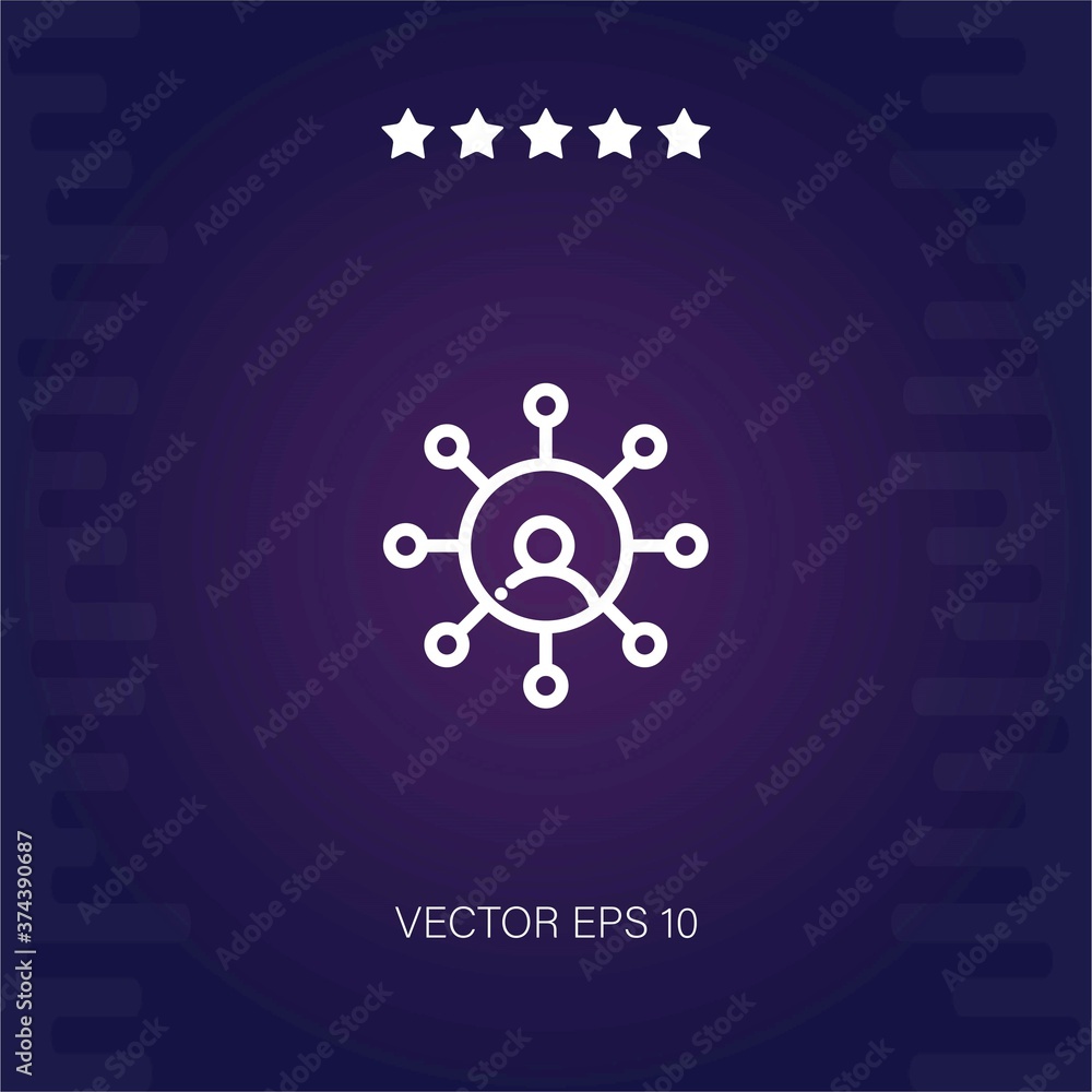 networking vector icon modern illustration networking vector icon modern illustration