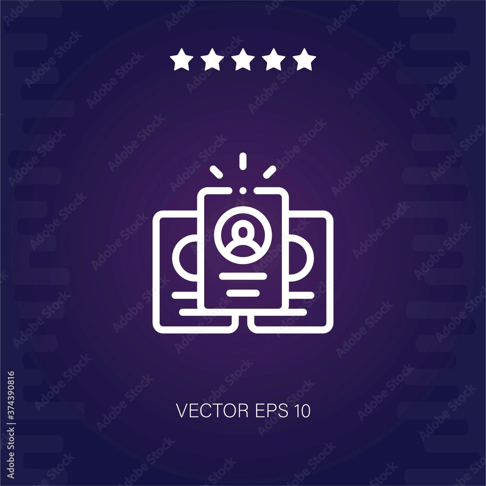 profile vector icon modern illustration profile vector icon modern illustration
