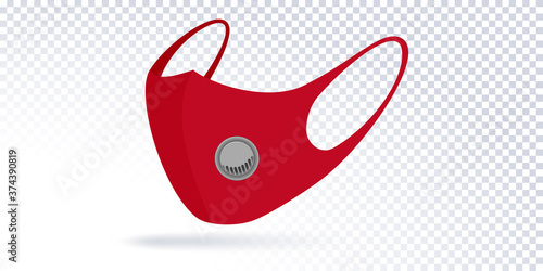 Reusable mask with breather filter valve