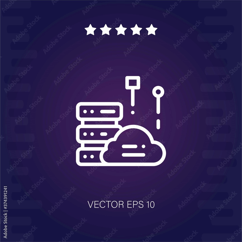 computing vector icon modern illustration