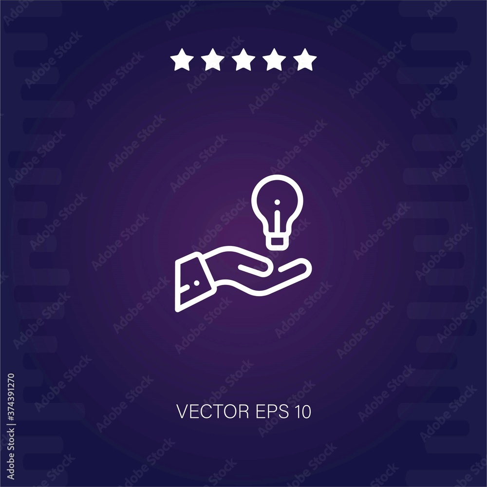 idea vector icon modern illustration idea vector icon modern illustration
