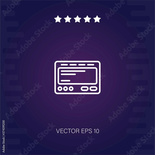 text editor vector icon modern illustration