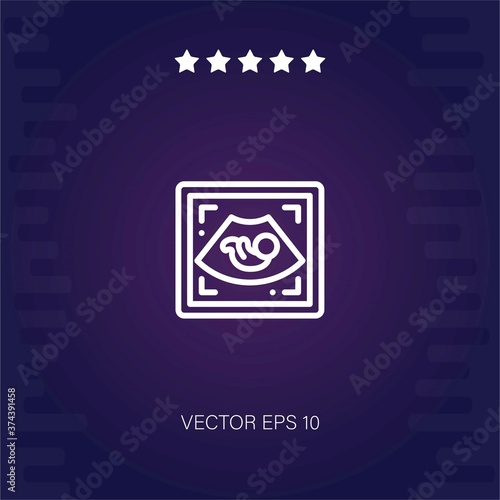 ultrasound vector icon modern illustration