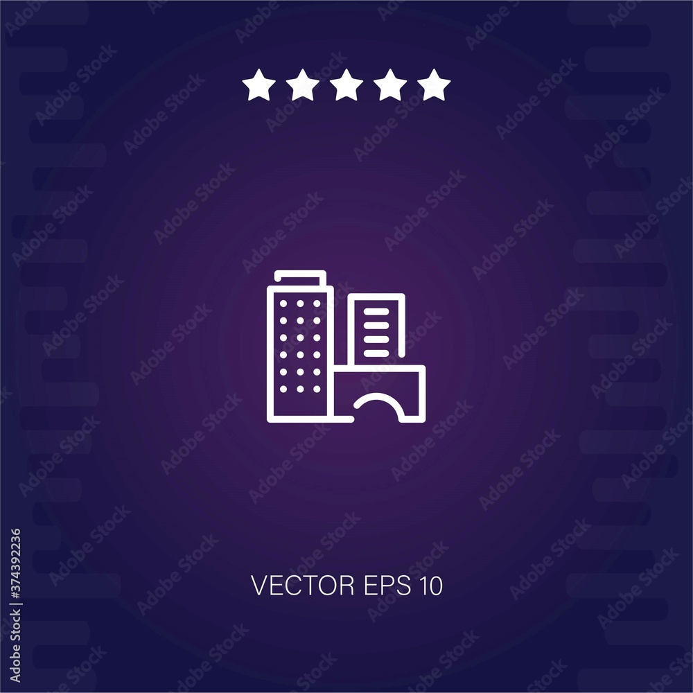 buildings vector icon modern illustration buildings vector icon modern illustration
