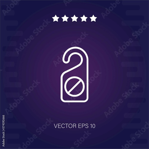 doorknob   vector icon modern illustration