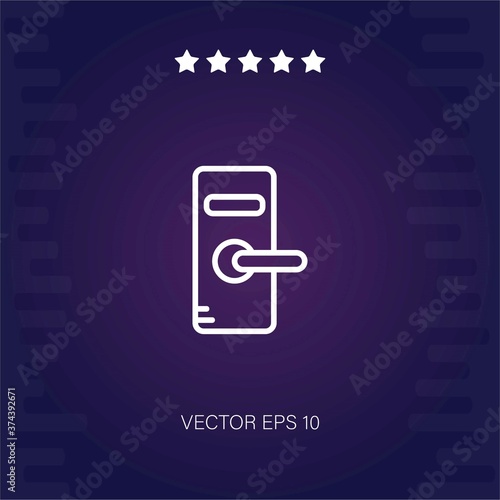 doorknob   vector icon modern illustration