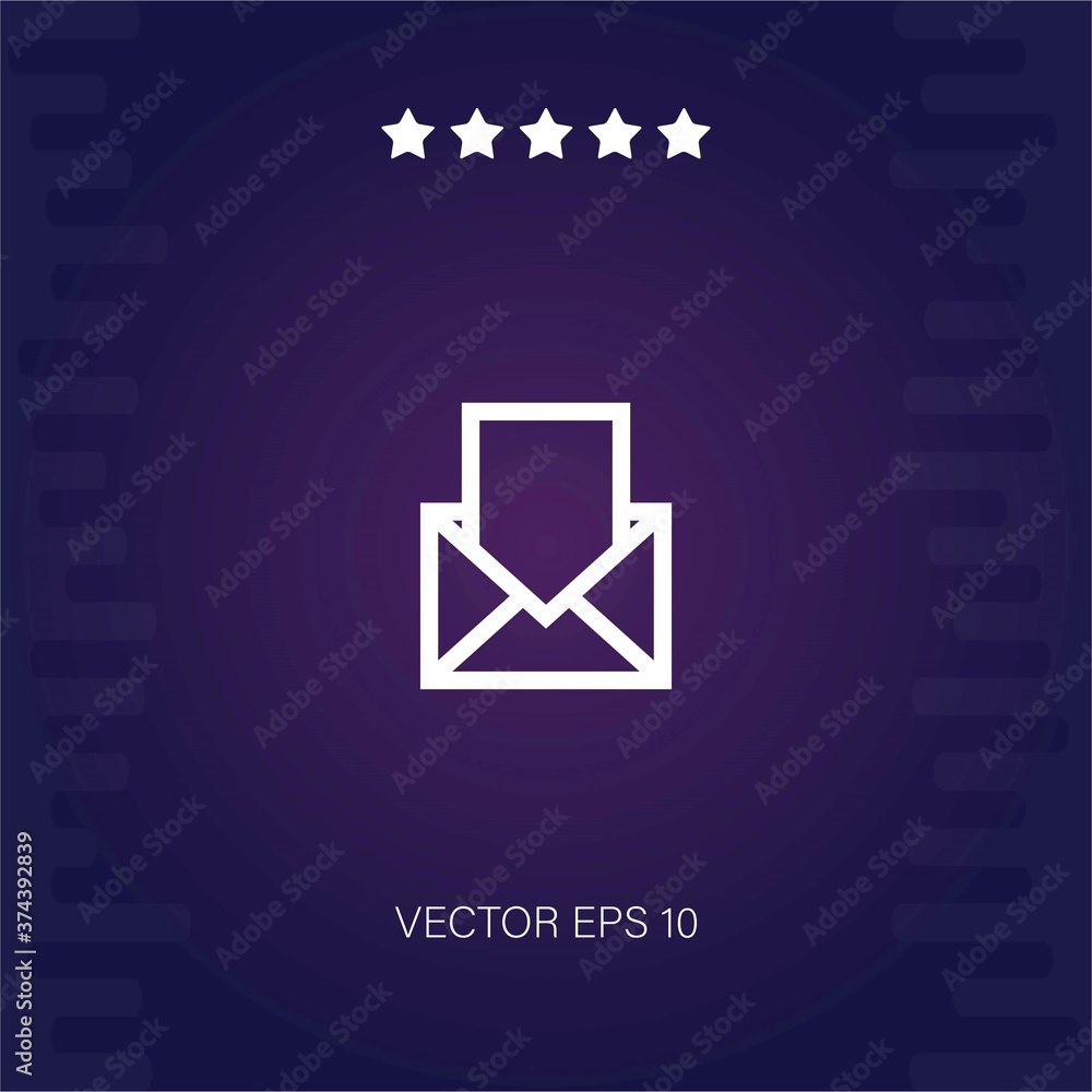 email vector icon modern illustration email vector icon modern illustration