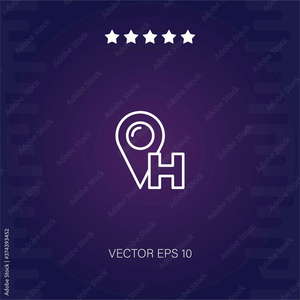 location vector icon modern illustration location vector icon modern illustration