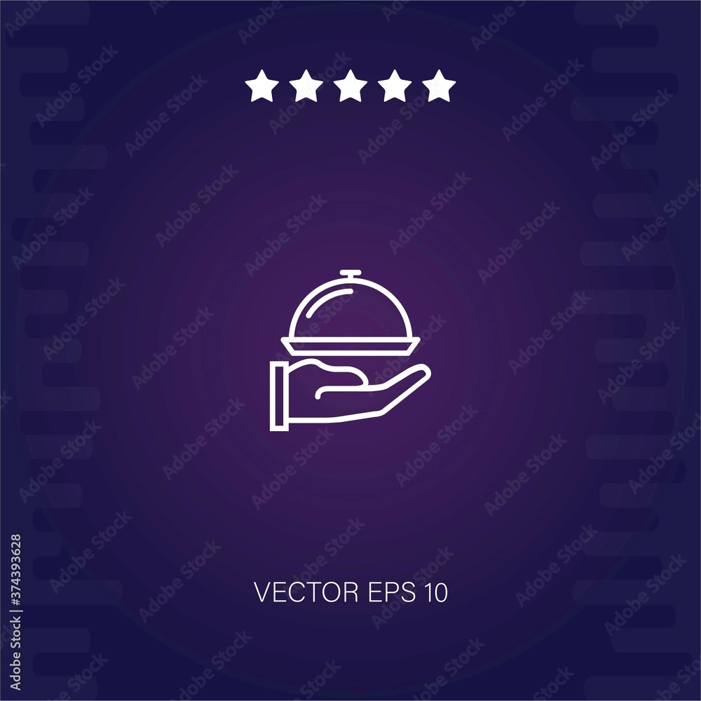 Fototapeta premium meal vector icon modern illustration