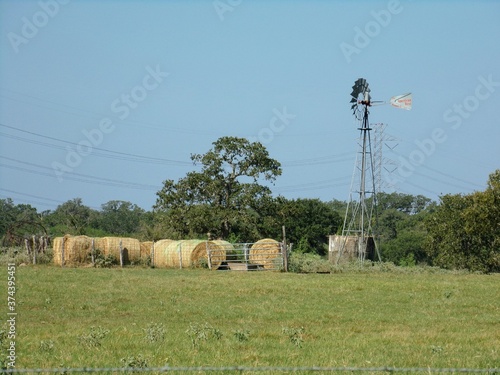Hay Bales on a Ranch