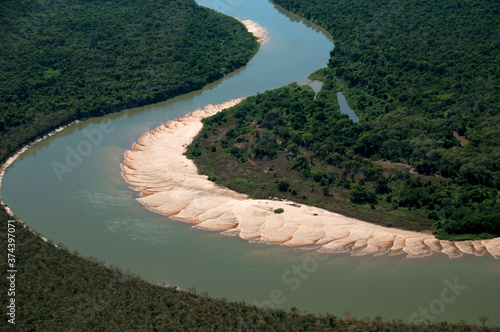  Vista aérea do Rio Culuene photo