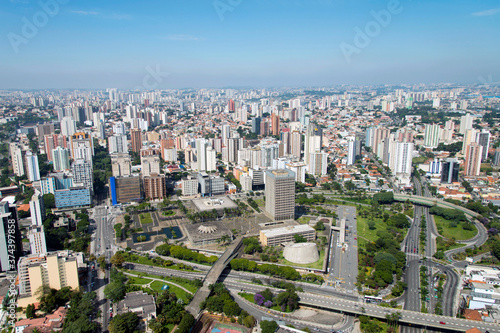 Obraz na płótnie Vista aérea do Paço Municipal de Santo André
