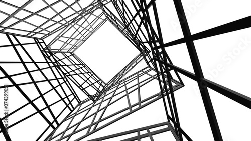 structure building construction. Industrial background