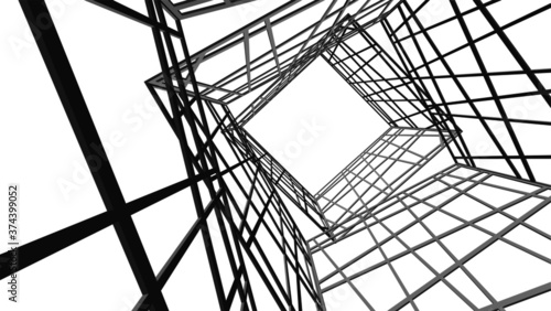 structure building construction. Industrial background
