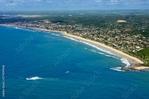 Praia de Enseada dos Corais - vista aérea