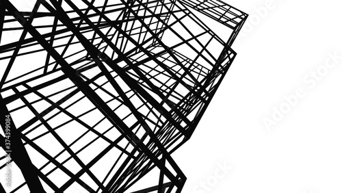 structure building construction. Industrial background