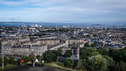 Edinburgh city view from Calton Hill, Scotland