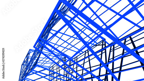 structure building construction. Industrial background