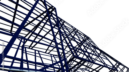structure building construction. Industrial background