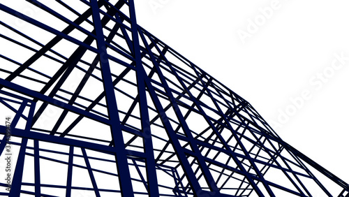 structure building construction. Industrial background