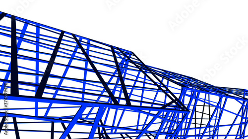 structure building construction. Industrial background