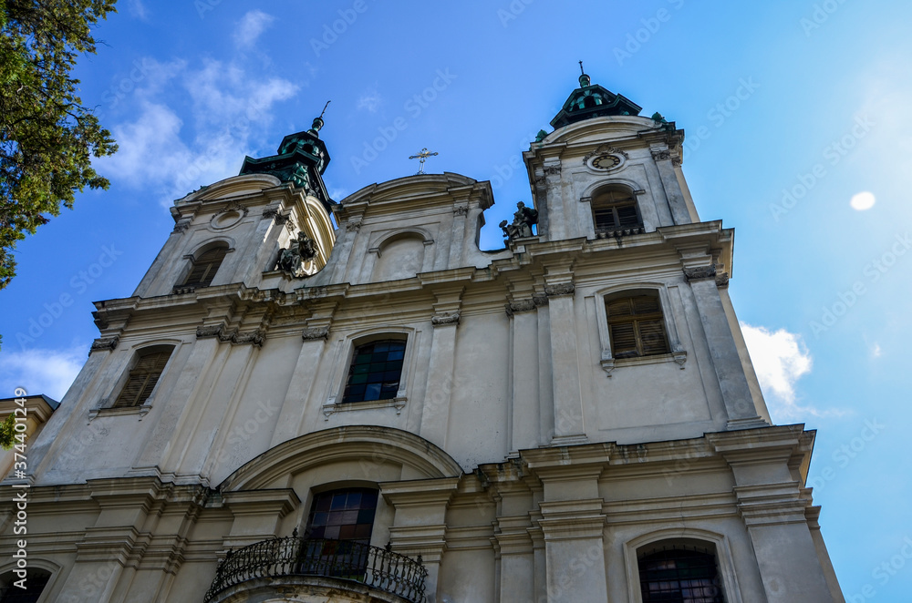 House of Organ and Chamber Music former catholic church St. Mary Magdalene in Lviv, Ukraine