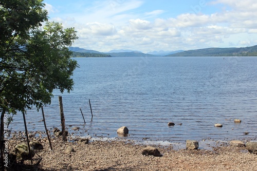 Looking west across Loch Rannoch from Kinloch Rannoch, Perthshire. photo