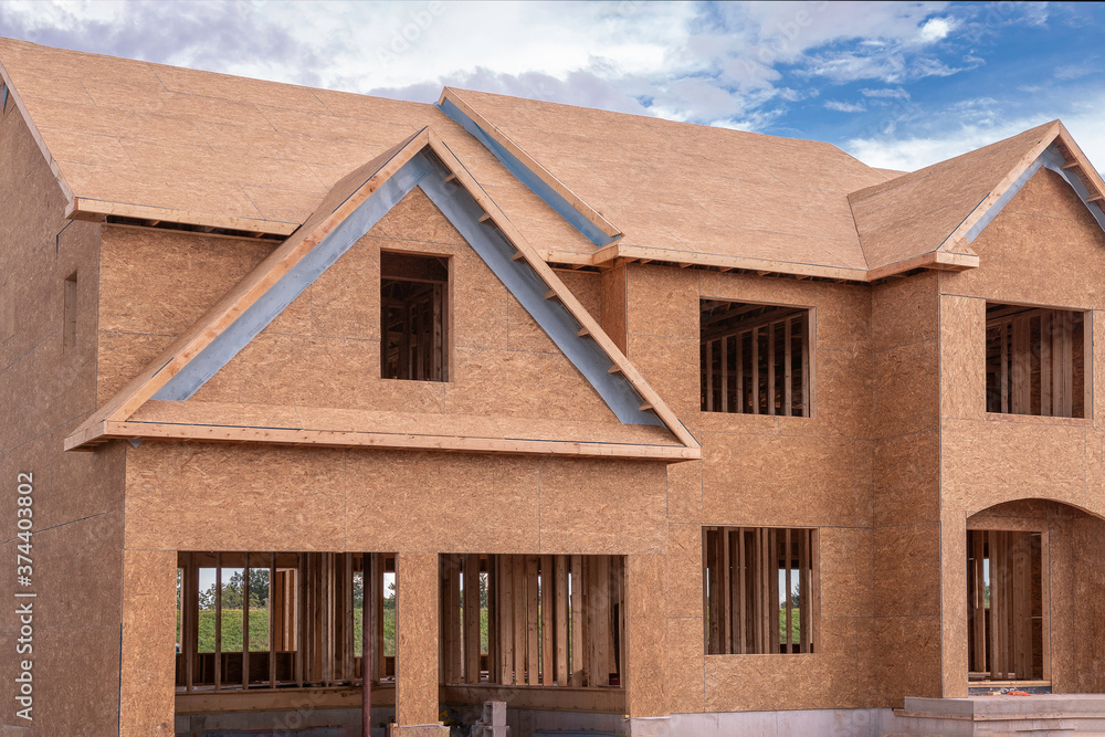 start of construction of a new house building start of construction of a new house building