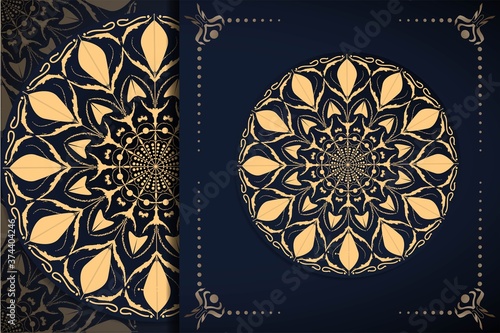 Templates, elegant invitations with mandalas