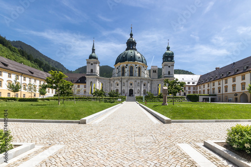 Benedictine monastery from Ettal village, Bavaria, Germany photo