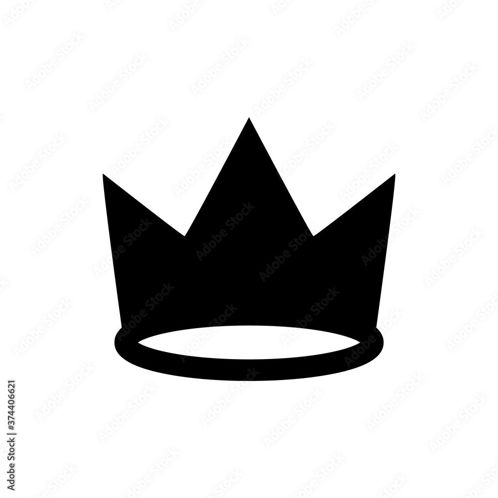Crown icon, logo isolated on white background Crown icon, logo isolated on white background