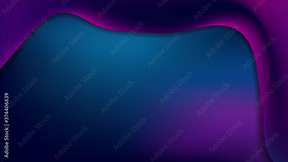 Dark blue and violet smooth liquid waves abstract motion background ...