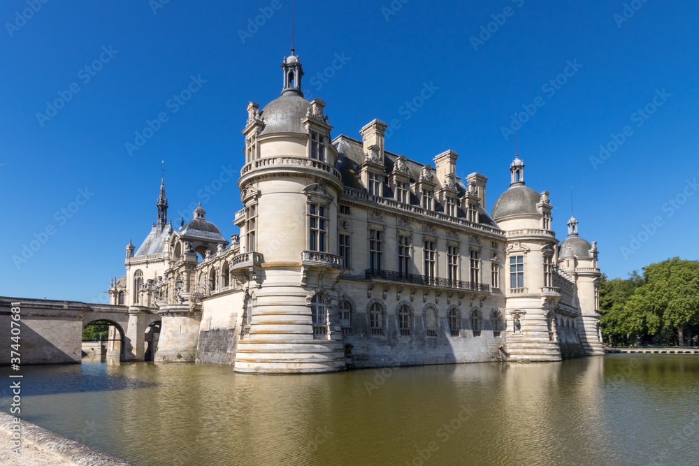 Chantilly city with its parks, stables and castle