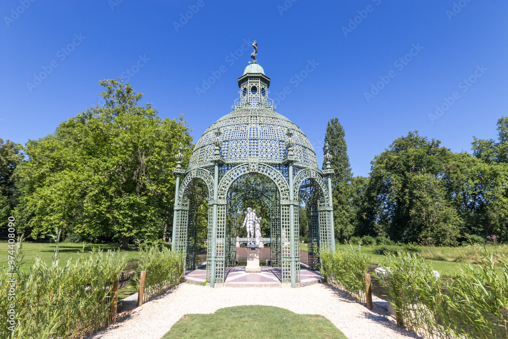 Chantilly city with its parks, stables and castle Chantilly city with its parks, stables and castle