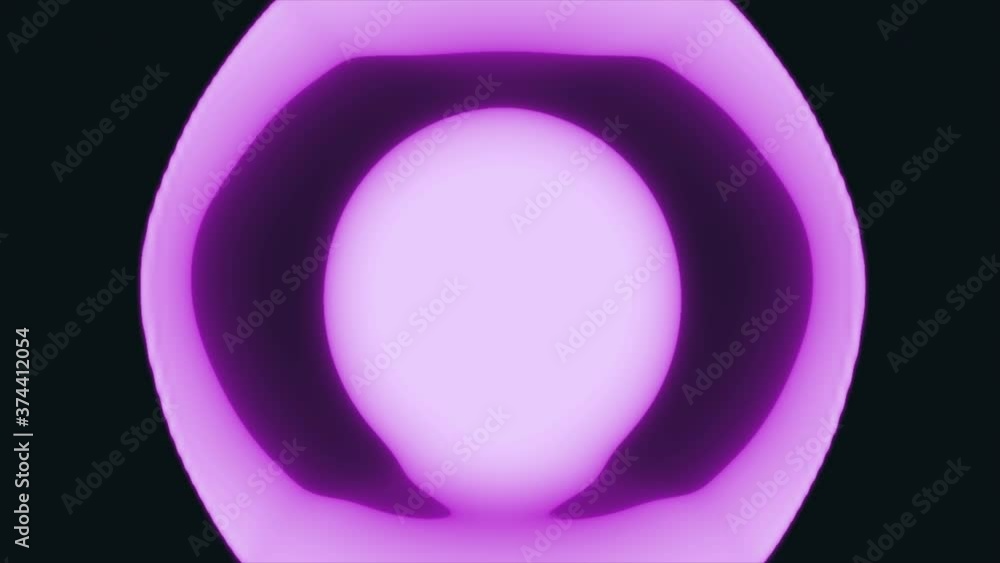 3d render of a glowing pink symbol made of many spheres 3d render of a glowing pink symbol made of many spheres